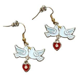Holiday Earrings - Turtle Doves- 12 Days of Christmas #2